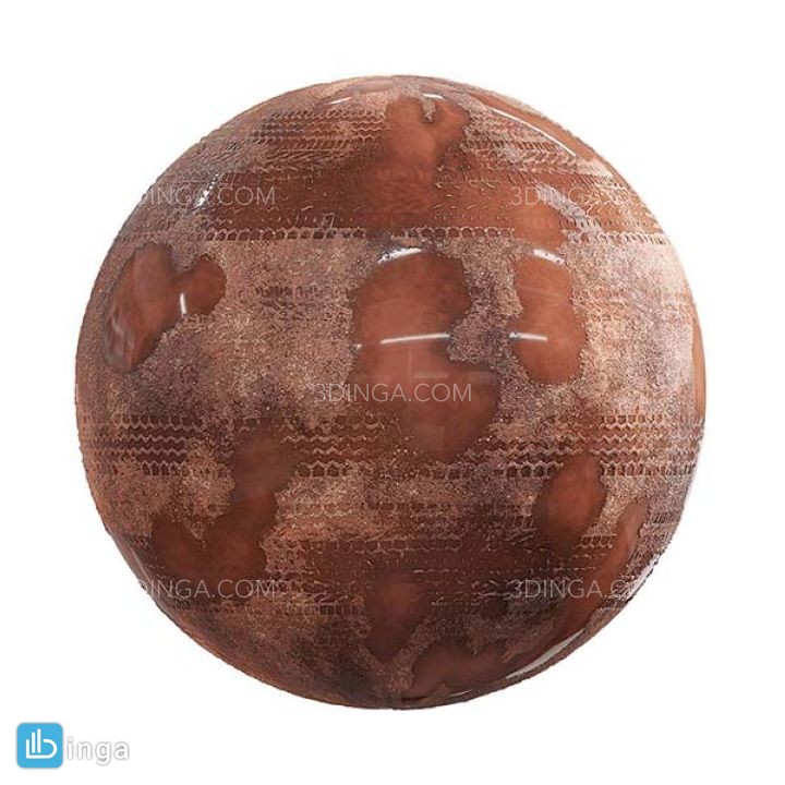 تکسچر جاده خاکی با گودال